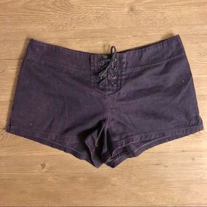 Nautica navy blue lace up shorts